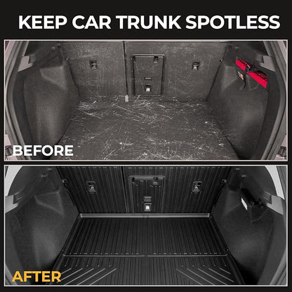 Floor Mats for 2022-2026 Volkswagen Taos AWD Accessories | Full-Coverage Mats Set with Cargo Liner & Backrest Mat, Odorless & Durable, All-Weather Protection, 3D Laser Fit, Quick Setup - Image 6