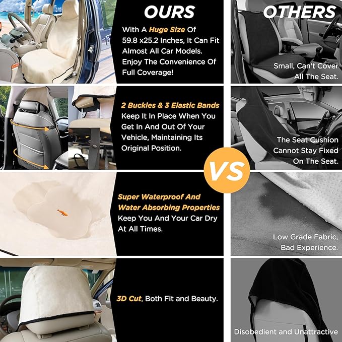 Waterproof Car Seat Cover Towel | Sweat-proof, Universal Fit for SUV & Truck, For Gym, Yoga, Pets, Workout, Beach, Microfiber Fabric, Machine Washable - Image 3