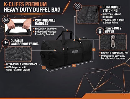 Heavy Duty Cargo Duffel Large Sport Gear Drum Set Equipment Hardware Travel Bag Rooftop Rack Bag - Image 5