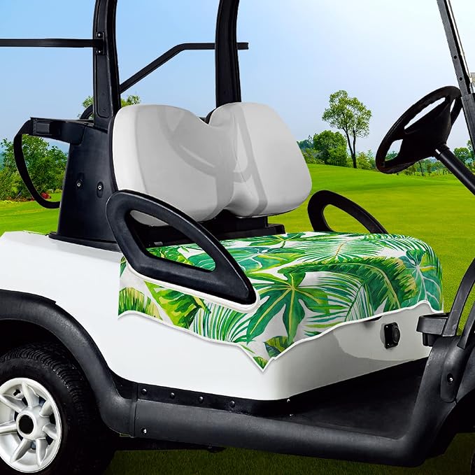 ENYORSE Golf Cart Seat Covers, Tropical Floral Seat Towel Blanket, Soft Breathable Microfiber, Keeps Seats Cool & Comfortable, 51”x31”, Fits 2 & 4 Passenger EZGO, Yamaha,Club Car Carts - Image 6