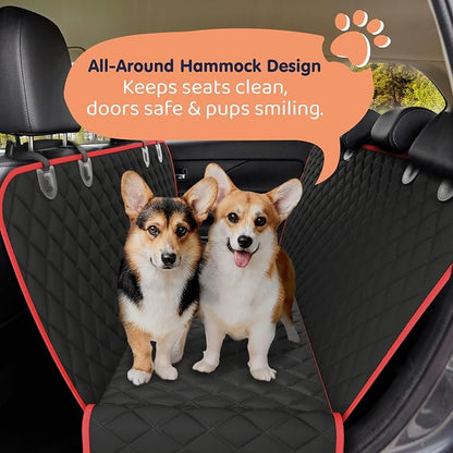 XL Dog Car Seat Cover for Back Seat, Waterproof Hammock for Car, SUV & Truck, Non-Slip Backseat Cover for Dogs, Heavy-Duty Dog Hammock Style Seat Protector Pets, Easy to Install & Clean - Image 2