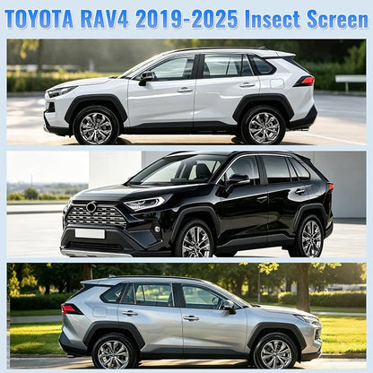 Car Window Screen Sun Shades Compatible with Toyota RAV4 2019-2025 | 2-in-1 Car Window Screen & Sun Shades Cover, Breathable Mesh Sunshade Privacy Protector for Camping, Sleeping & Rest - Image 3