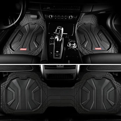 Coverado Car Floor Mats for Cars, Waterproof All Weather Floor Mats, Deep Dish Car Mats, Universal Trim to Fit Automotive Floor Mats for Trucks Car Accessories for Cars SUV Truck (3 Pcs,Black) - Image 9