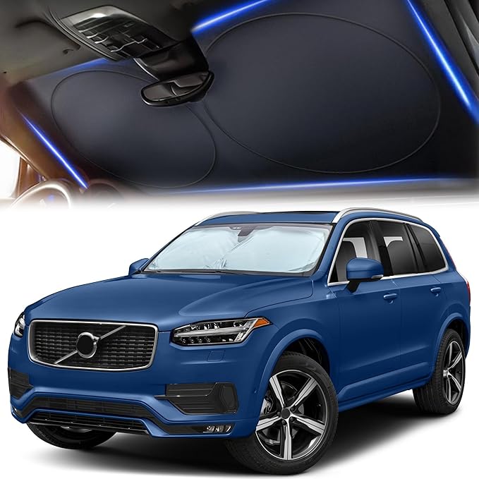 Autovir SUV Sunshade Windshield Foldable, 280T Visor Shade, SUV Accessories by Autovir