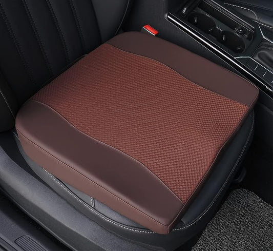 Lofty Aim Car Seat Cushion, Memory Foam Car Seat Cushions for Long Driving | Comfy Car Seat Pillow for Pain Relief, Driver Seat Cushion Adds Height, Butt Cushion for Car, Truck, Office Chair, Brown by LoftyAim