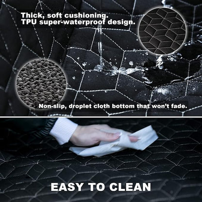 Meginc SUV Cargo Liner for Dogs,100% Waterproof Pet Trunk Car Seat Cover Mat with Bumper Flap Protector,Dog Protect Auto Carpet, Heavy Durable Pet Car Seat Protector for SUV CRV RAV4 Q5 CX5 - Image 4