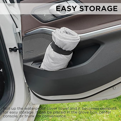 Waterproof Car Seat Cover Towel | Sweat-proof, Universal Fit for SUV & Truck, For Gym, Yoga, Pets, Workout, Beach, Microfiber Fabric, Machine Washable - Image 5