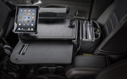 AutoExec AE-GMCD-PM-PS-TAB-BT GripMaster Car Desk for Your Vehicle Workstation and Mobile Office, Black with Phone Mount, Printer Stand and Tablet Mount - Image 2