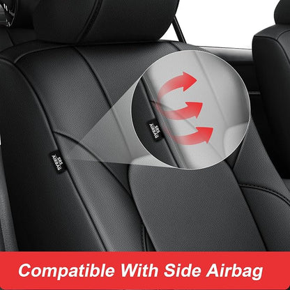 TTX LIGHTING Custom Fit for Toyota Camry Front Seat Covers 2025 2026 | Original Seat Pattern | Full Coverage | Easy Install | Faux Leather | Shield Your Car Seats - Image 5