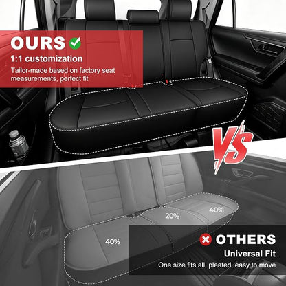TTX LIGHTING Custom Fit for Toyota 4Runner Seat Covers 2010-2024 5-Seats | Original Seat Pattern | Full Coverage | Easy Install | Waterproof | Faux Leather | Shield Your Car Seats - Image 5