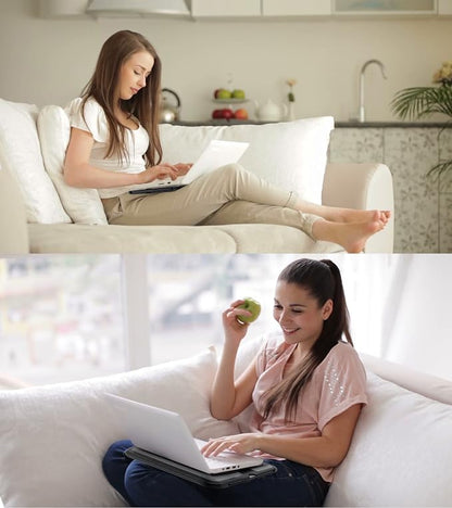 MAX SMART Portable Laptop Lap Pad, Laptop Desk with Retractable Mouse Tray, Sturdy Stable Work Surface for Bed Sofa Couch or Travel - Image 7