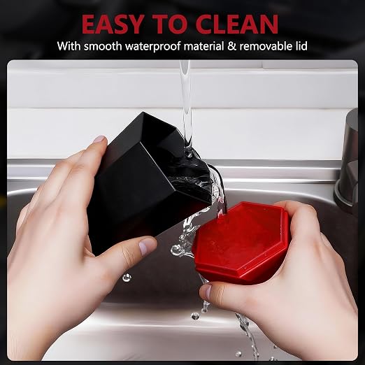 Car Trash Can with Lid, Leakproof, 30 Trash Bags, Red, 2 Pack | Small Garbage Can for Car, Car Accessories for Interior, Multipurpose Organizers and Storage Solutions for Home, Office - Image 4