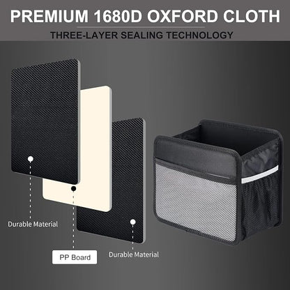 Car Back Seat Organizer and Storage Bag, Premium 1680D Oxford Cloth Collapsible Universal Hanging Car Seat Back Organizer for Kids & Adults - Image 8
