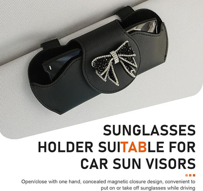 Sunglass Holder for Car Visor, Scratch-resistant Sunglasses Storage Holder, Sun Visor Storage Box Accessory - Image 4