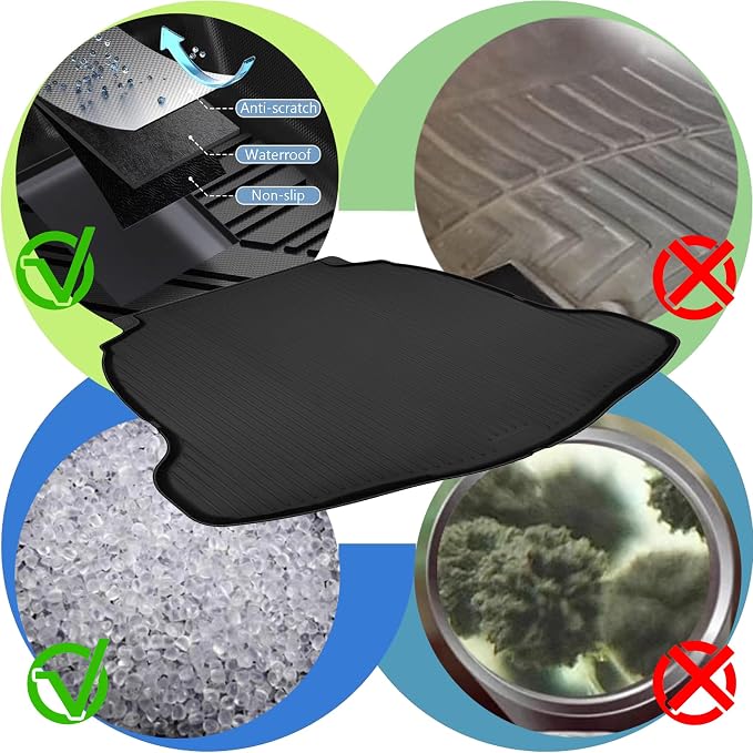 Upgrade Corolla Cross SUV Cargo Liner | Custom Fit Trunk Mat Compatible with 2022 2023 2024 2025 Toyota Corolla Cross (FWD Models Only) | All Weather TPE Cargo Mat for Corolla Cross - Image 6