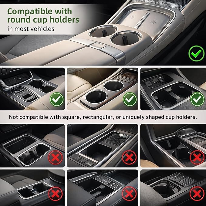 360° Rotating Car Desk Tray for Laptop & Food, Fits Tesla Model Y/3/S | 360° Rotating Car Desk, Premium Leather, Cup Slot, Adjustable for Laptop & Food, Fits Tesla Model Y/3/S & Most Cars - Image 4