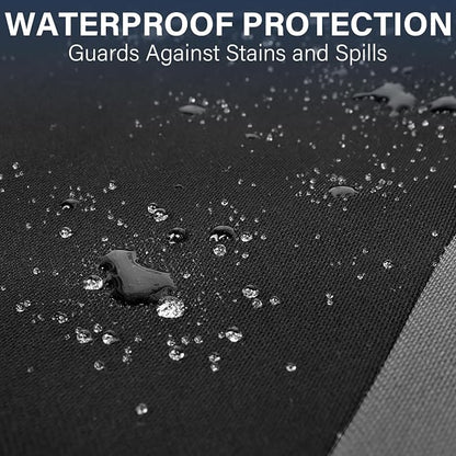 CAR PASS EVA Waterproof Back Seat Cover,Gray Bench Seat Cover, Rear Seat Cover Universal Fit for Cars Sedans SUVs Vans Truck 95% Automotive Interior Backseat Car Covers (Rear,Black and Gray) - Image 6
