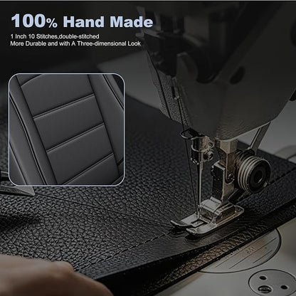 IKABEVEM Car Seat Covers for Honda HR-V/HRV 2016-2022 Custom Fit Full Set | EX, EX-L, LX, Sport,Touring, Waterproof Breathable Scratch Resistant Full Wrap Leather Car Protector, Airbag Compatible - Image 6
