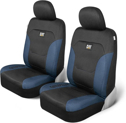 CAT Front Seat Covers for Cars (2-Pack) & 4-Piece Trim to Fit, Heavy Duty Protection, All Weather Floor Mats – Universal Fit, Waterproof Mats, Easy Install, for Trucks, SUVs, Vans, & Car Accessories - Image 2