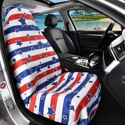 FLORICH Car Seat Cover Towel, Car Seat Protector Front Seats, Sweat Towel Car Seat Covers for Post Gym Workout, Running, Swimming and Beach, Non-Slip Car Seat Towel Covers Fit for Most Cars Trucks SUV - Image 2