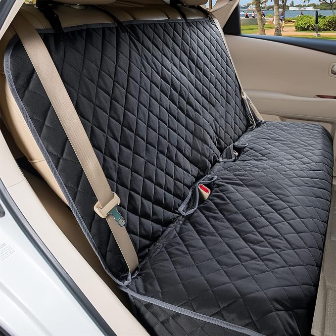 VIEWPETS Bench Car Seat Cover Protector - Waterproof, Heavy-Duty and Nonslip Pet Car Seat Cover for Dogs with X-Large Size Fits for Large SUVs & Trucks | Nonslip Dog Back Seat Cover Protect from Mud, Spills, Scratches, Machine Washable, X-Large Size Fi... - Image 2