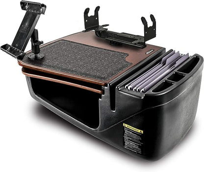 AutoExec AE-GMCD-PI-TAB-PS-21M GripMaster Car Desk for Your Vehicle Workstation and Mobile Office, Mahogany with 400 watt Power Inverter, Tablet Mount and Printer Stand | 400 Watt Power Inverter, Tablet Mount, Printer Stand, Vehicle Workstation and Mob... by AutoExec