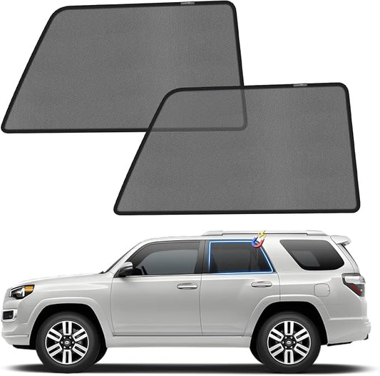 KUST Car Window Shades for 2011-2023 Toyota 4Runner Accessories, Breathable Mesh Magnetic Window Covers, Rear Back Side Window Sun Shades UV Block Privacy Protection for Baby Camping Napping 2PCS by KUST