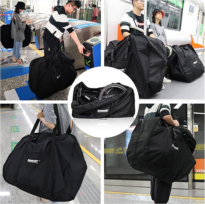 Rhinowalk 20/26inch Folding Bike Bag Waterproof Biycle Travel Case Carrying Case Outdoors Bike Transport Bag for Car Train Air Travel - Image 6