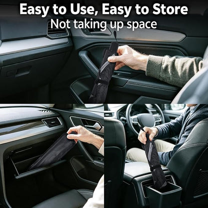 [2026 Upgrade] Windshield Sun Shade Umbrella, Foldable Car Front Window Sunshade with Titanium Silver Coating, Blocks UV Rays & Heat Insulation, Keeps Car Cool, Fits Sedan Truck Pickup SUV RV - Image 7