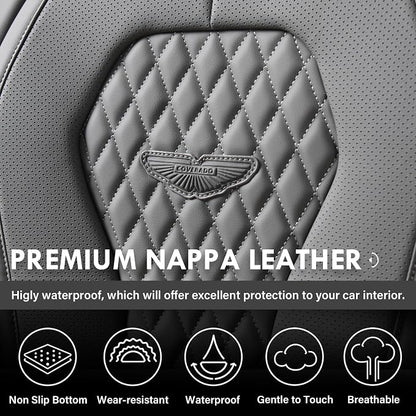 Coverado Automotive Seat Covers, Car Seat Covers 2 Seats, Gray Car Seat Cover, Driver Seat Covers, Front Car Seat Covers Car Seat Protector Universal Fit Most Cars - Image 6