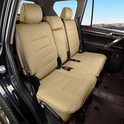 Ranaya Custom Fit Lexus Seat Covers for Lexus GX460 2012–2023 | for Base,Premium,Luxury,7-Passenger Full Set,(Fits 2nd Row Bench Seat),Waterproof Leatherette,Pet & Kid Friendly,Beige - Image 2