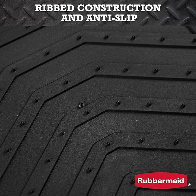 Rubbermaid Car Floor Mat, Heavy Duty All-Weather Car Mats Full Set with Dual-Tone Red Aluminum Inserts – Universal Fit, Anti-Slip Backing, Trim-to-Fit for Most SUV, Sedan, Van - Image 5