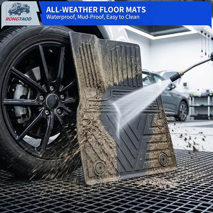 Rongtaod Floor Mats Set for 2020-2025 Hyundai Palisade 7 Seats | Cargo Mat Cargo Liner Trunk Mat 2nd&3rd Row Kick Mat TPE All Weather 2024 Palisade Accessories - Image 6