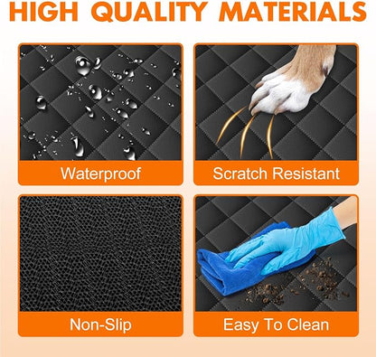 Waterproof Dog Backseat Cover for Cars, Non-Slip Pet Seat Protector,M-Black - Image 4