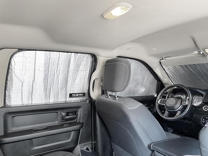 YelloPro Side Window Front Seat Sunshade Custom Fit for 2010-2019 2020 2021 2022 2023 2024 2025 2026 Dodge RAM 2500 3500 - Quad Cab, Crew Cab, Mega Cab - 4Dr 4Door (2PCS) - Image 6