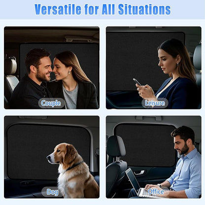 ZATOOTO Car Window Cover for Privacy,Soft Suede for Durable,16.69×31.5in | Stay Cool & UV Protection, For Baby Back Window Sunshade, Light Blocking Sun Shades for Camping Eating and Rest - Image 6