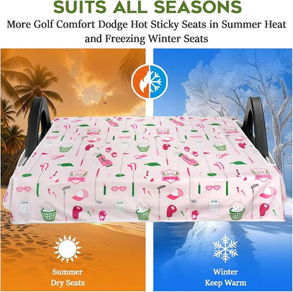 Golf Cart Seat Covers Club Car Golf Cart Accessories for Men Women Golf Carts Seat Towel Blanket 2-Seat Golf Cart Decorations - Image 6