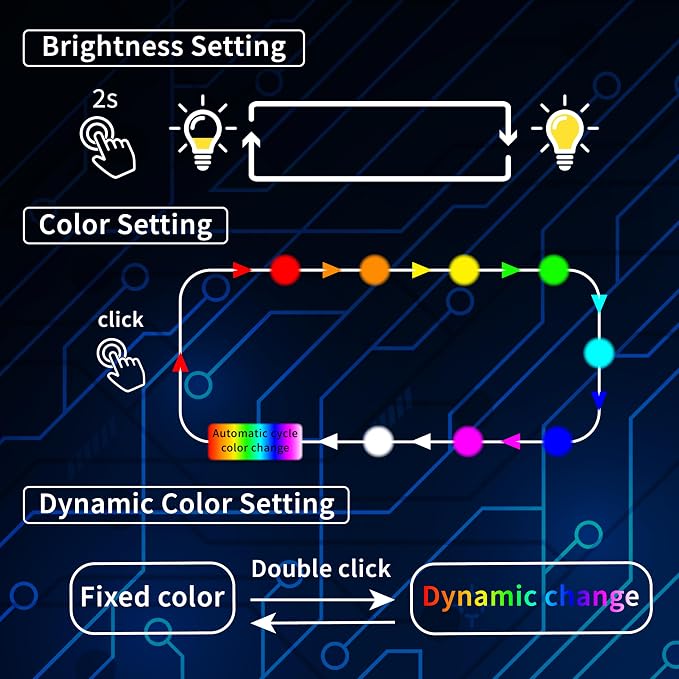 BFXM Mini USB Car Light, 5V USB Light for Car, 8 Switchable Colors | Car Lights Interior, USB LED Light, Fit for Car, Laptop Keyboard, Home Office, Plug-and-Play Type-C Port - Image 5
