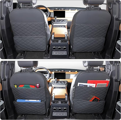 Seat Back Protector,Shields Seat Backs From Kicks and Adds Storage | kick mats back seat protector easy to install and clean, well-crafted, sturdy, durable and stylish.2 Pack - Image 6