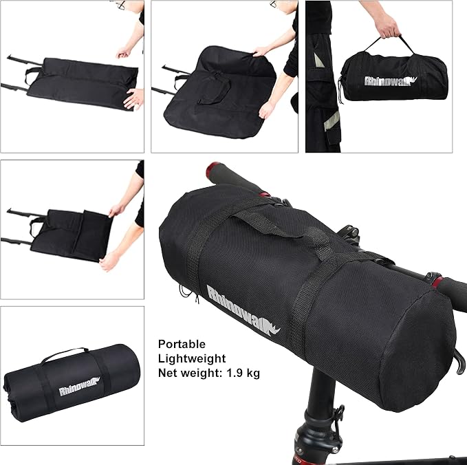 Rhinowalk 20/26inch Folding Bike Bag Waterproof Biycle Travel Case Carrying Case Outdoors Bike Transport Bag for Car Train Air Travel - Image 4