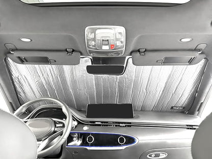Front Windshield Sunshade for 2023-2026 Ford F-250 F-350 F-450 F-550 Truck | Super Duty Pickup - All Cabs | UV Reflector Sun Protector Privacy Multi-Layer Insulated Blockout Accessories [Made in USA] - Image 3