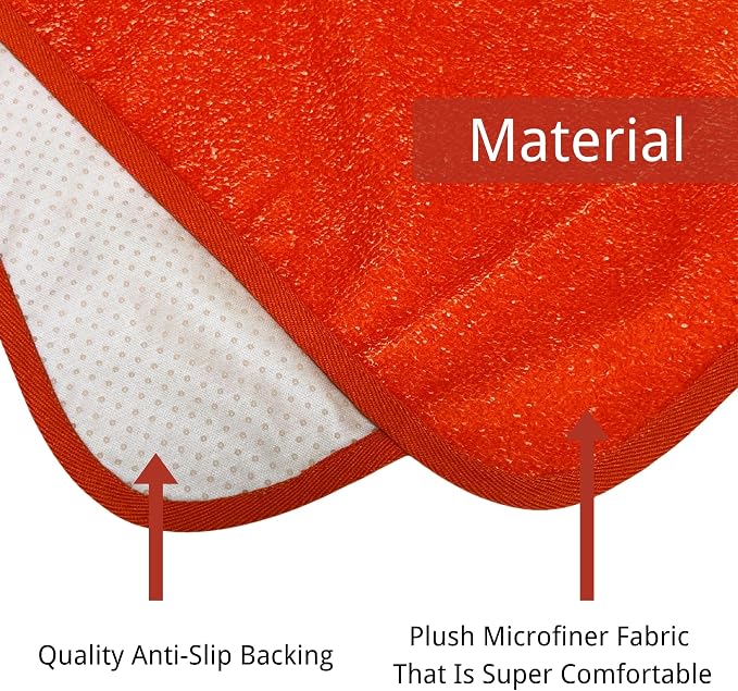 Waterproof Car Seat Cover for Front Seats, Protector for Cars SUVs Trucks, Sweat Towel Seat Covers Bucket for Gym,Workout,Beach,Hiking,Running and Swimming(Orange, 2PCS) - Image 4