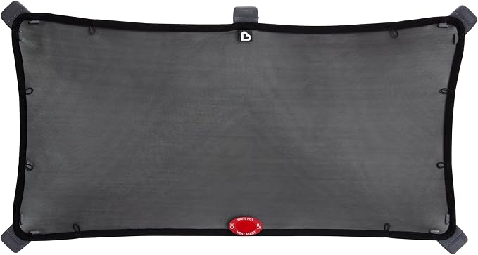 Munchkin Brica Magnetic Stretch-to-Fit Car Window Shades, Black, 1 Pack by Munchkin