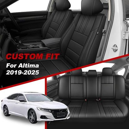 TTX LIGHTING Custom Fit Seat Covers for Honda Accord 2018-2022 | Precision Tailored Waterproof Faux Leather Full Set with Matching Interior Accessories Airbag Compatible Car Seat Protectors - Image 2