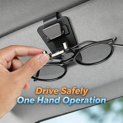 Dsycar 2 Pack Car Sunglasses Holder, Metal Car Visor Sunglasses Clip | One-Handed-Operation Easy Access Storage for Driving,Car Sun Visor Sunglasses Clip Anti-Scratch Car Sun Visor Accessories - Image 7