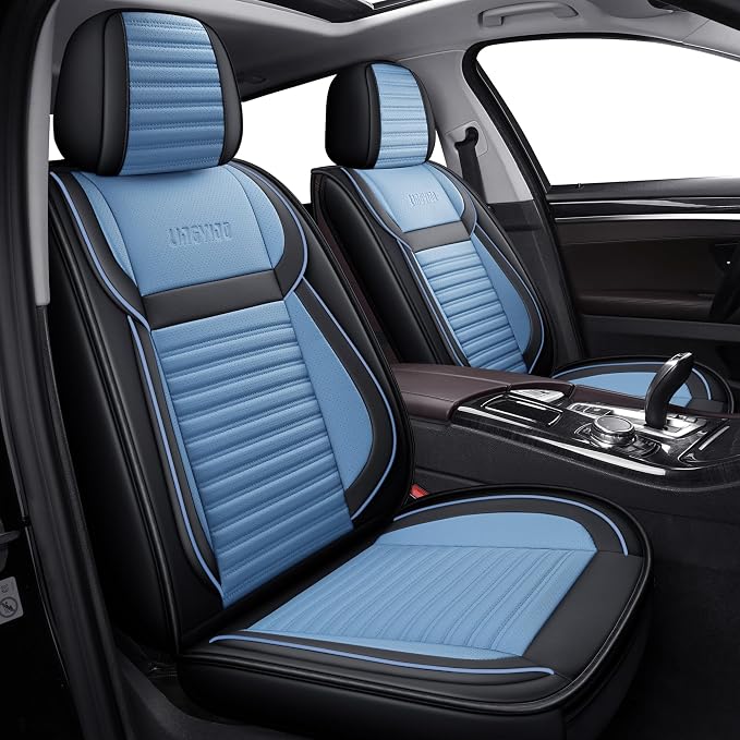 Car Seat Covers Full Set, Faux Nappa Leather, for Sedans and SUVs | Full Set, Waterproof, Airbag Compatible by LingvidoSeatCover
