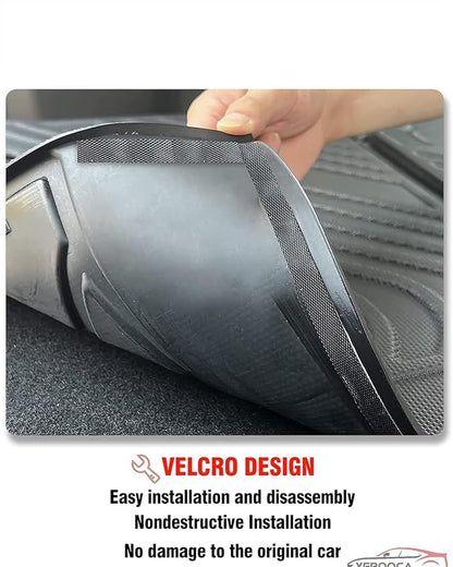 Cargo Liner Compatible with 2011-2017 Honda Odyssey Trunk Mat Cargo Mat Back Seat Cover Protector (Backrest Mats+Trunk Mat) - Image 6