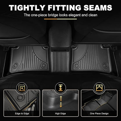 Floor Mats Fit for Toyota Corolla Sedan 2014-2019, Floor Liners + Cargo Mat | Not for Hatchback, Custom Fit Cargo Liner All-weather Protection Waterproof Easy to Clean Heavy Duty - Image 4