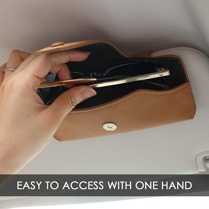 Sunglass Holder for Car Visor Glasses Case Non-Slip Clip Universal for Sunglasses Eyeglasses Car Interior Accessory - Image 2