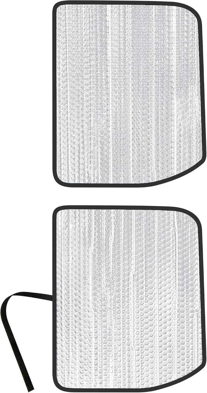 Rear Side 2nd Row Sunshade 2PCS for 23-26 Ford F-250 F-350 F-450 Super Cab | Super Duty Pickup - 2Dr, Super Cab | UV Reflector Protector Privacy Multi-Layer Insulated Blockout Accessories [Made in USA] by YelloPro+Auto